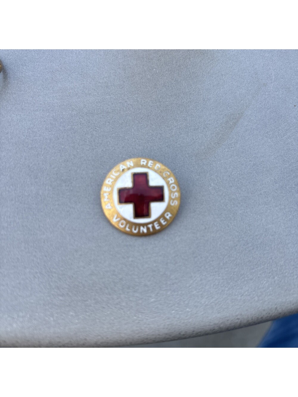 older enameled American Red Cross volunteer pin